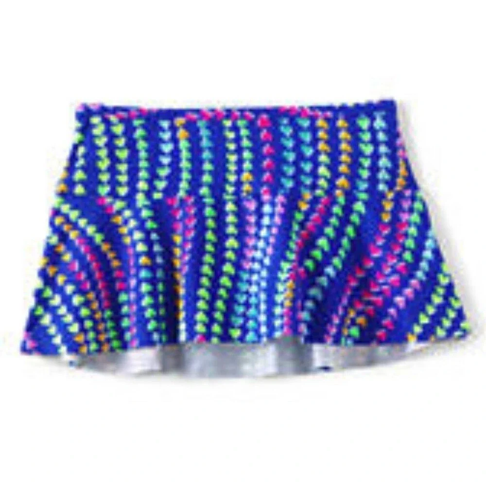 NWT Lands' End Girls Slim Swim Mini Skirt Swim Bottoms